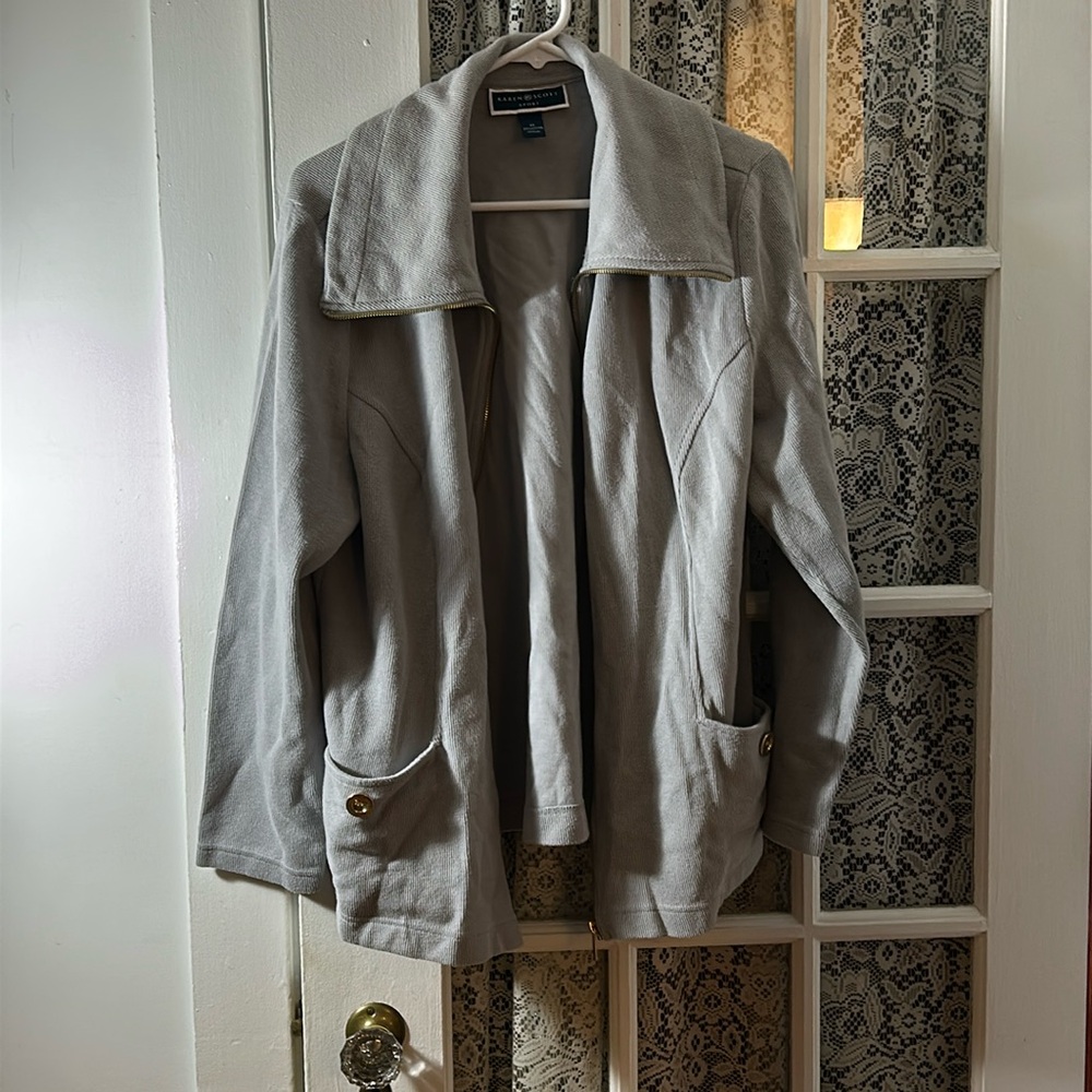 Zip up sports sweatshirt